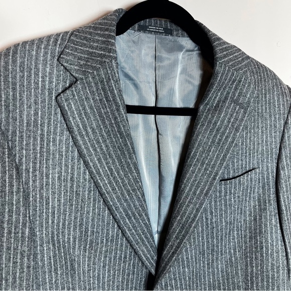 Hart Schaffner & Marx sz 42L gray pinstripe suit jacket blazer - Picture 10 of 16
